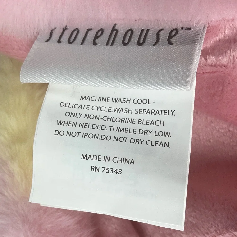 Storehouse‎ Seasonal Pink Ghost Faux Fur Throw Blanket Halloween 50x70 Pastel